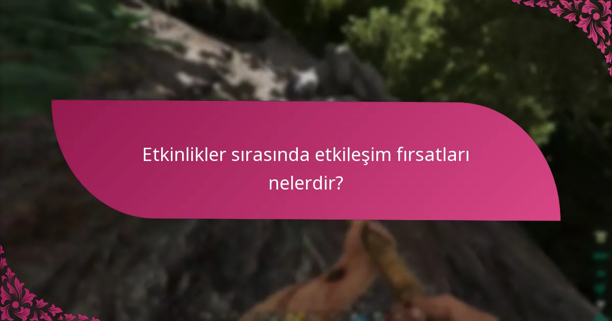 İş birliği için etkinlik programı nedir?