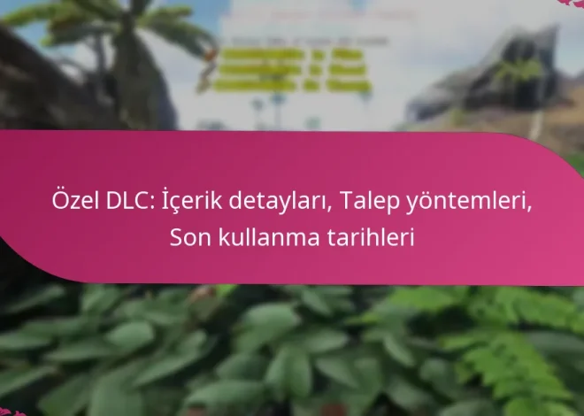 Özel DLC: İçerik detayları, Talep yöntemleri, Son kullanma tarihleri