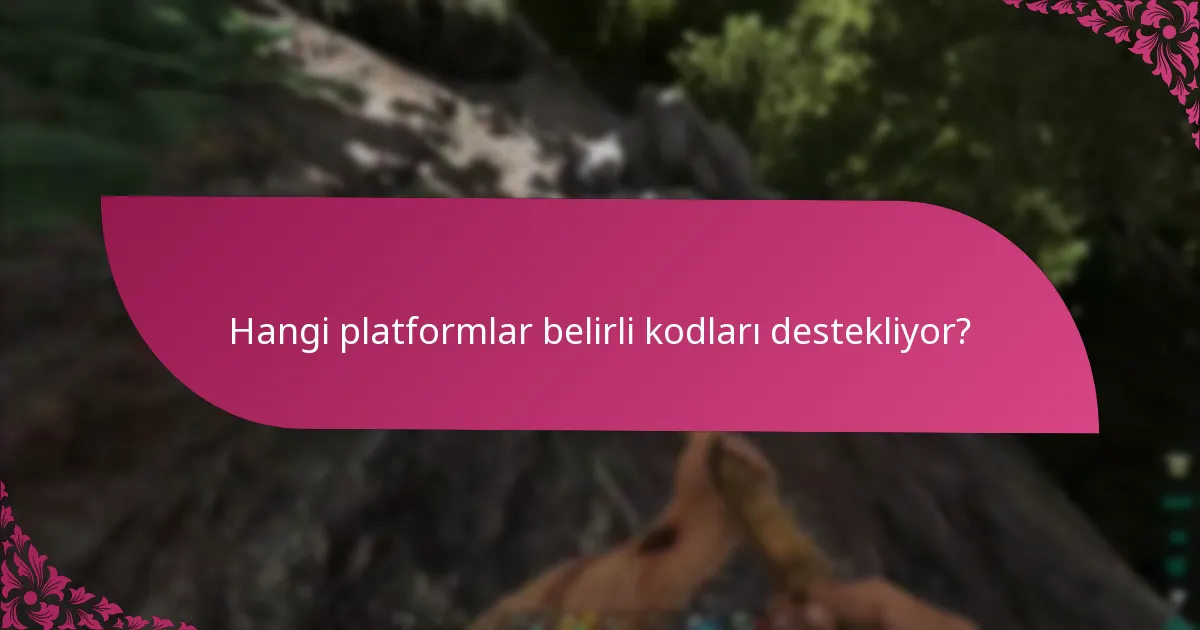 Platforma özgü kodlar nasıl girilir?