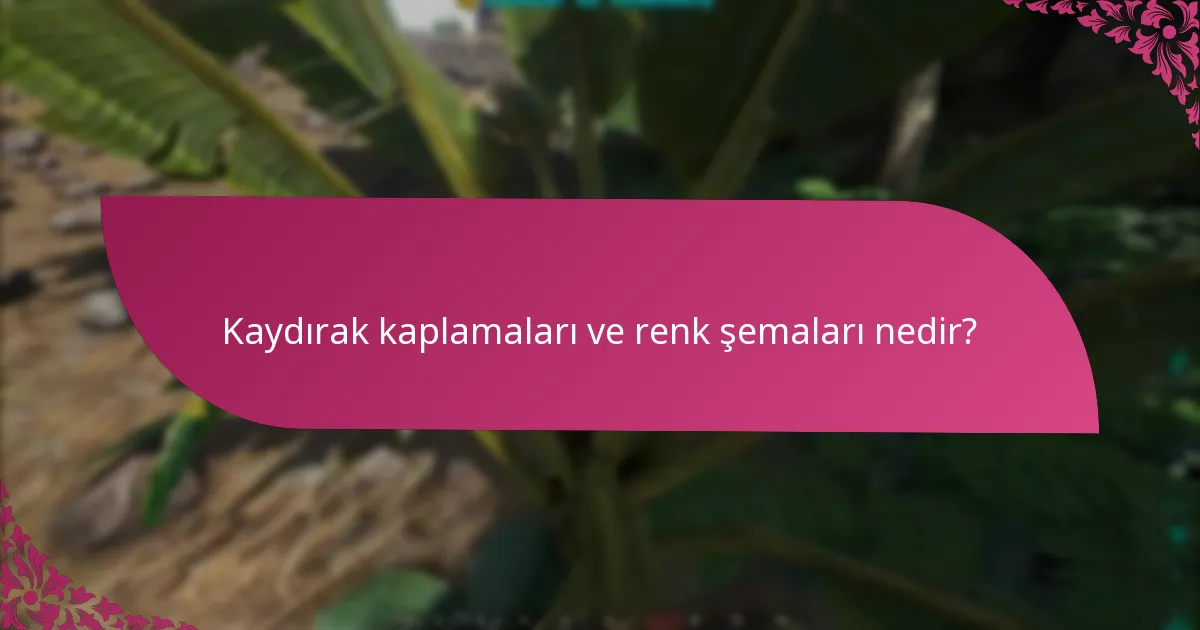 Kaydırak kaplamaları etkinlikler arasında nasıl karşılaştırılır?