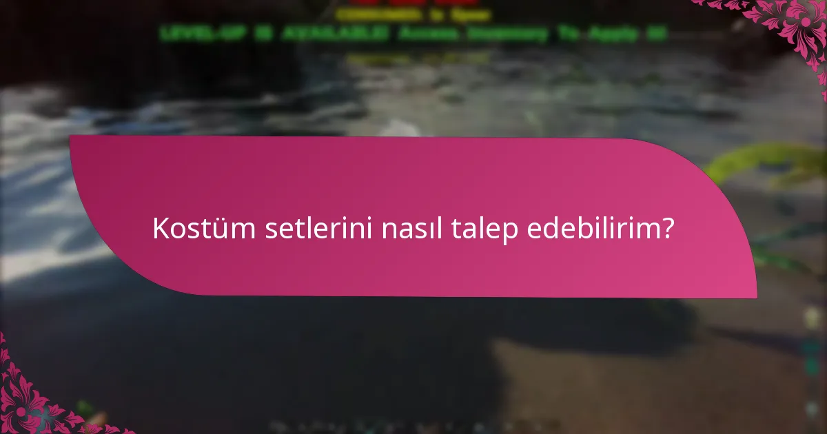 Hangi platformlar kostüm setleri sunuyor?